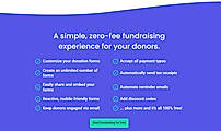 zero-fee fundraising experience for your donors