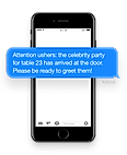 Add text alerts for guests / event organizers
