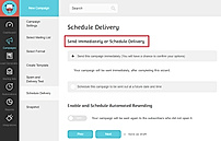Moosend Email Campaign Scheduling