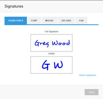 Secured Signing Screenshots
