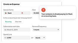 Expense screenshot