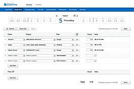 ClickTime screenshot 1