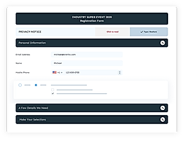Registration Engine screenshot