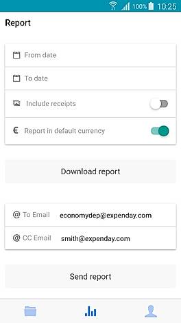 Expenday : Report screenshot