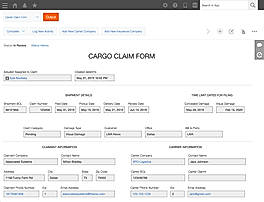 Cargo Claim form