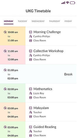 ONNE : TimeTable screenshot