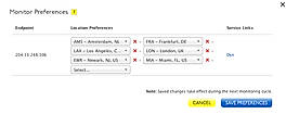 Traffic Director: Monitoring Location Preferences and Probe Results Filtering Screenshot