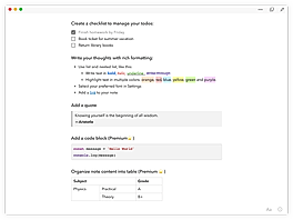 Checklist creation