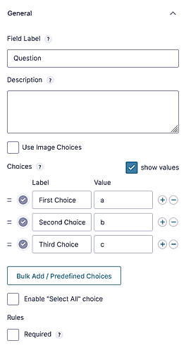 Quiz Format