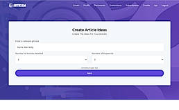 Article Ideas