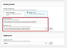 Custom for Identity provider