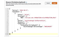 Resource Based Policies Secrets Manager