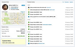 Baremetrics screenshot: Baremetrics customer profiles