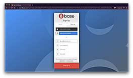 Create an account on 8base