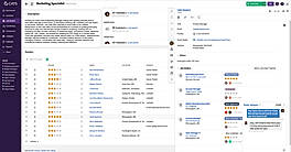 Text candidates with an intuitive message interface