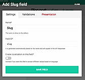 DatoCMS : Slug and permalinks screenshot