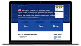 DocuSign : Legally binding screenshot