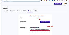 Invite Members to a Team