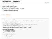 Embedded checkout