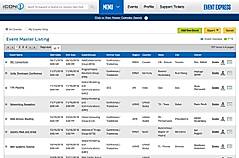 Event Master Listing