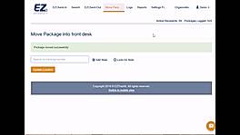 Move Package Into Front Desk