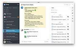 Fleep screenshot: Leveraging email compatibility, Fleep teams are created to invite participants into collaborative, project-driven conversations across organizations