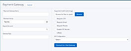 Configure Payment Gateway