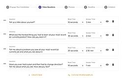 Customize Questions for Your Automated Interview