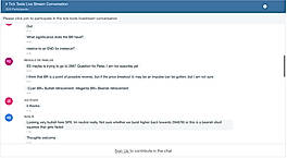 Name in trading chat room