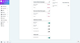 Invoice Default Messages