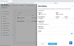 Create Business Meeting in The Meeting Application App