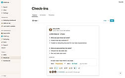 Weekly Check-ins screenshot