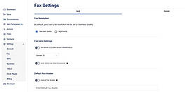 Fax Settings