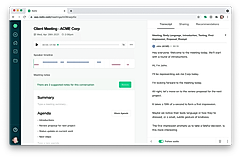 Meeting Review screenshot