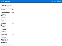 Faceted Search Frame