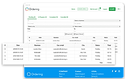 Orders management screenshot
