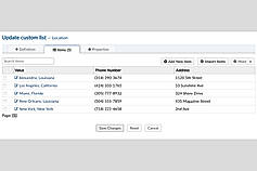 Custom Fields screenshot