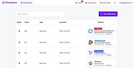 ProveSource : Dashboard screenshot
