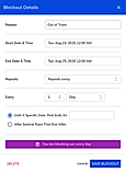 Blockout Details screenshot