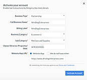 Account Activation