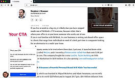 Call-to-Action Modal screenshot