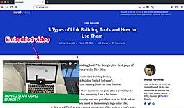 Embed a video screenshot