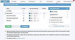 MAS Document Security Policies Secure Save