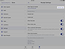 Customize printed receipt