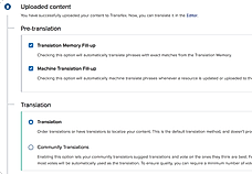 Transiflex : Workflow screenshot