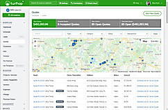 Quotes Screen - View a list of open and accepted quotes that need to be scheduled