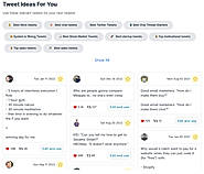 Relevant Tweet Ideas
