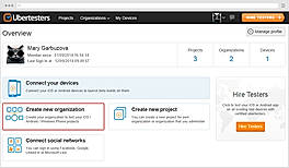 Create a new organization