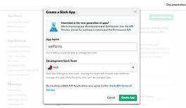 Slack New App