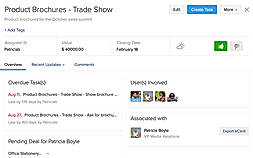 Zoho ContactManager Demo - Track deals and tasks.